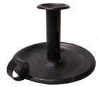 T204 19th Century Tin push up Candle holder with original black paint